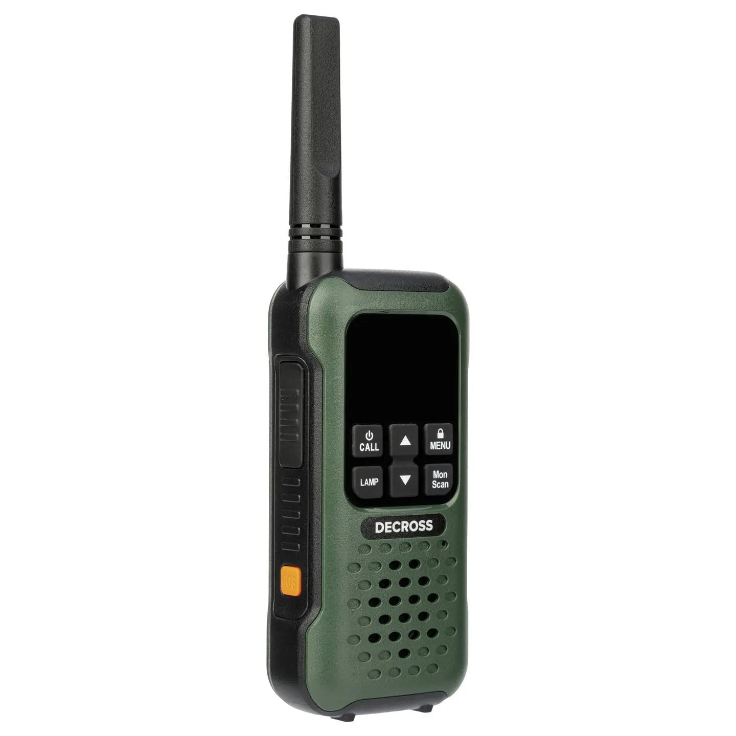 B-Ware Decross Funkgerät Walkie Talkie Pmr Dunkelgrün Ladegerät Gürtelclip Akku 2er Set - 4751042900051