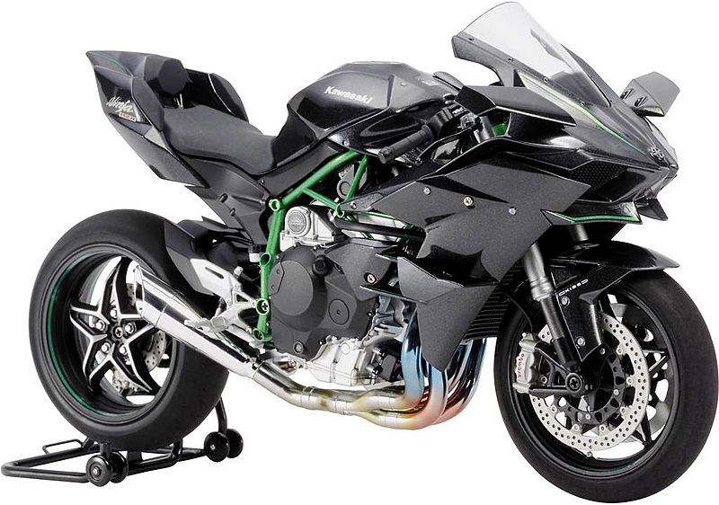 Tamiya 300014131 Kawasaki Ninja H2 R Motorradmodell Bausatz 1:12 Modellbau B-Ware