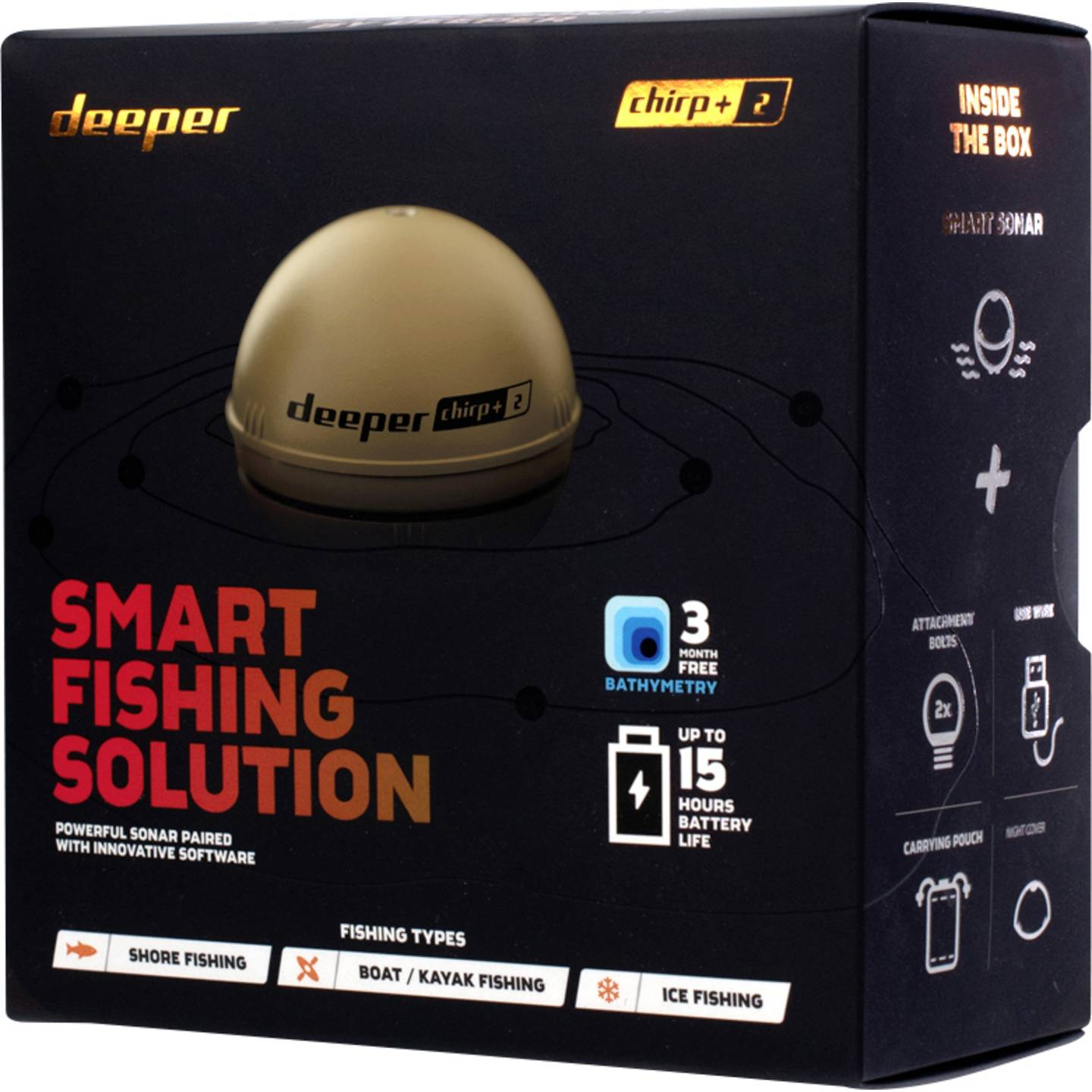 B-Ware Deeper Chirp 2.0 Fishfinder Echolot Angeln Sonar Kabellos Jagdausrüstung  - 4779032950671