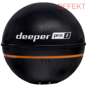 D-Ware Deeper Pro+2 Fischfinder Echolot Sonar Gps Schwarz Kabellos Akku Defektware