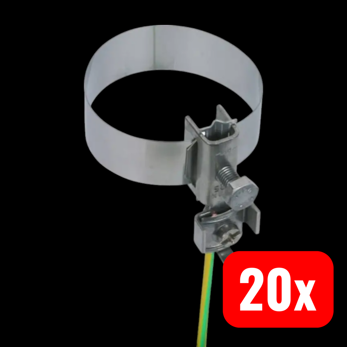 DEHN Erdungsbandrohrschelle Bandrohrschelle Erdung V2A 27-60 mm 20 STÜCK - 4013364025684