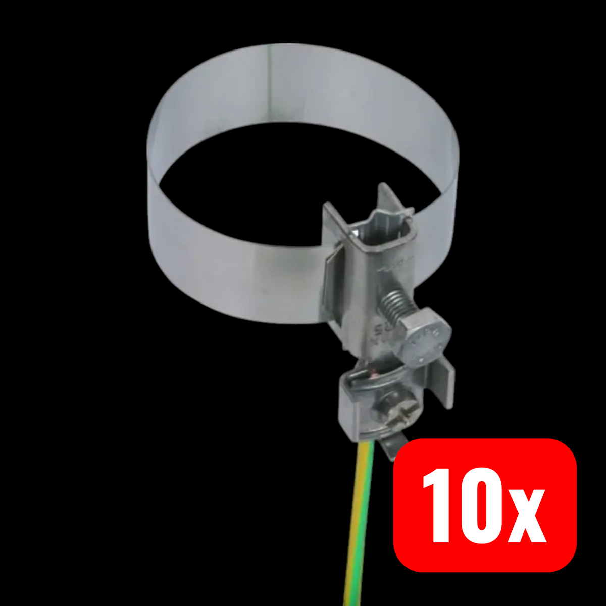DEHN Erdungsbandrohrschelle Bandrohrschelle Erdung 27-60 mm V2A 10 STÜCK - 4013364025684