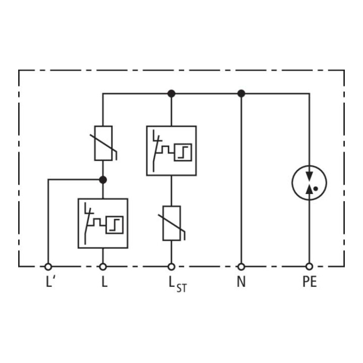 Dehn überspannungsableiter Ableiter Typ 2 Kabelübergangskasten Led Mastleuchte B-Ware - 4013364280380