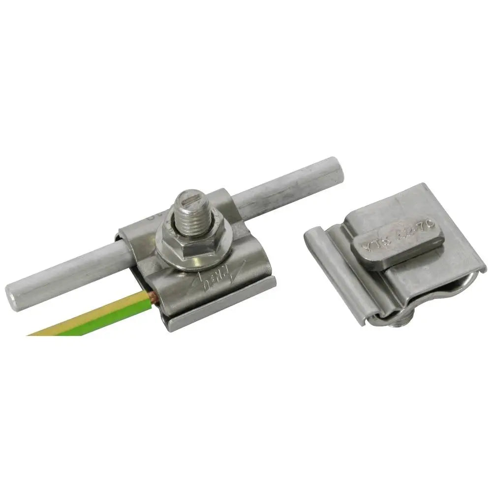 B-Ware Dehn Erdungsklemme Anschlussklemme Montage Edelstahl 4 50mm2 Rundleiter 10 Stück - 4013364138667