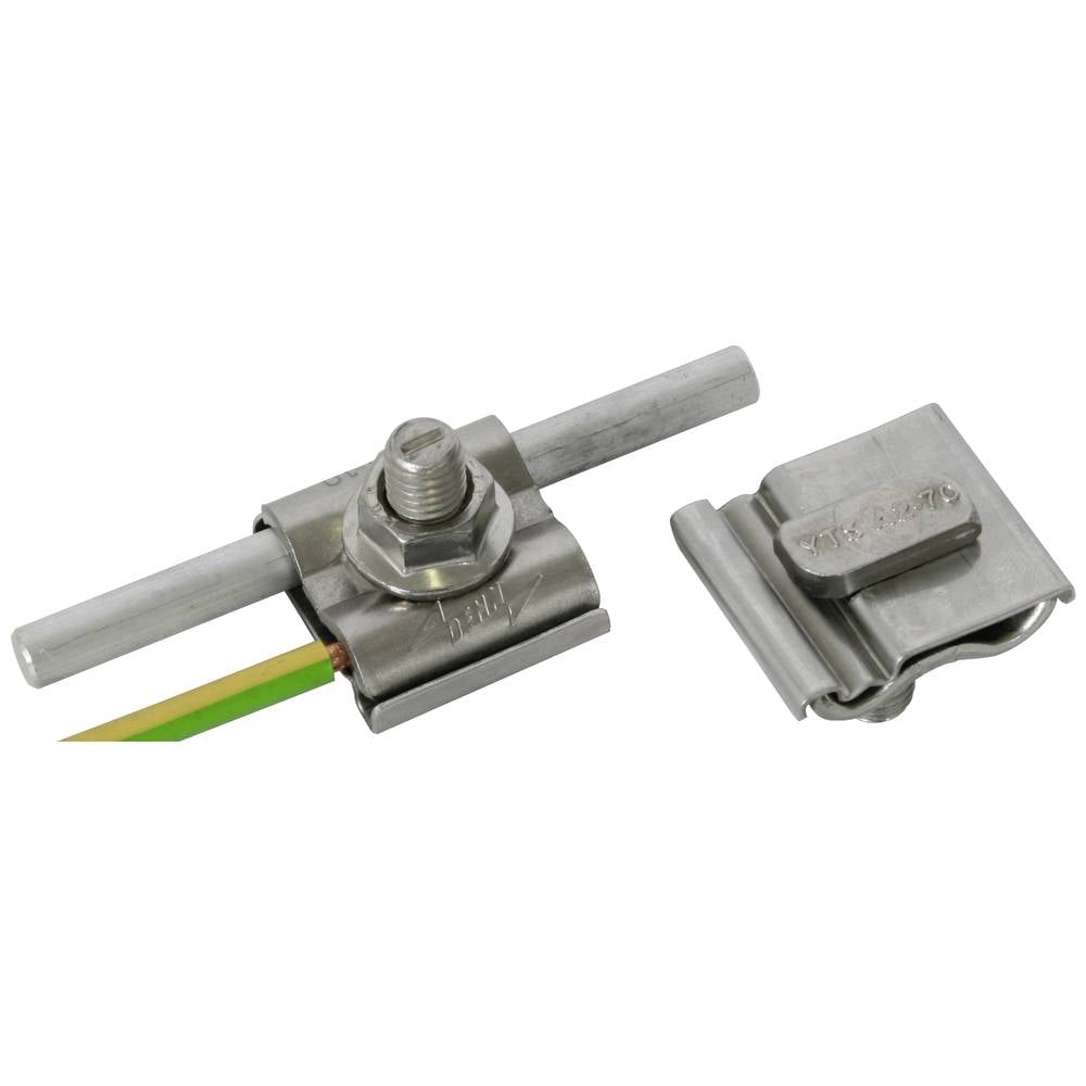 DEHN Erdungsklemme Anschlussklemme Montage Edelstahl 4-50mm2 Rundleiter 10 STÜCK - 4013364138667