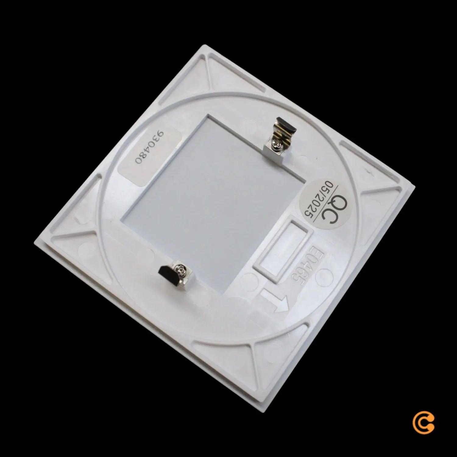 B-Ware Deko Light Abdeckung Blende Milchig Eckig Für Alwaid 78,2x78,2 Mm Weiß Ral 9016 - 4042943160546