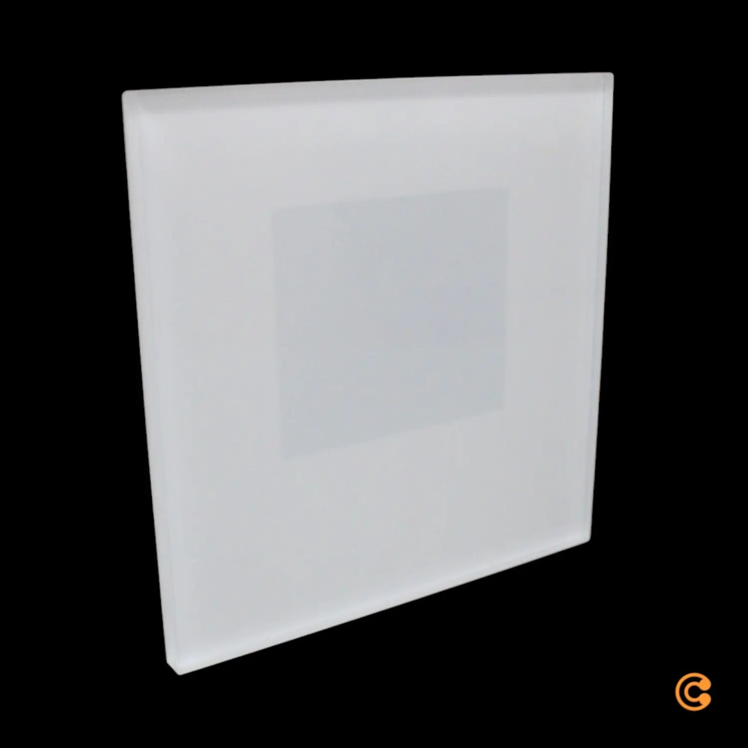 B-Ware Deko Light Abdeckung Blende Milchig Eckig Für Alwaid 78,2x78,2 Mm Weiß Ral 9016 - 4042943160546