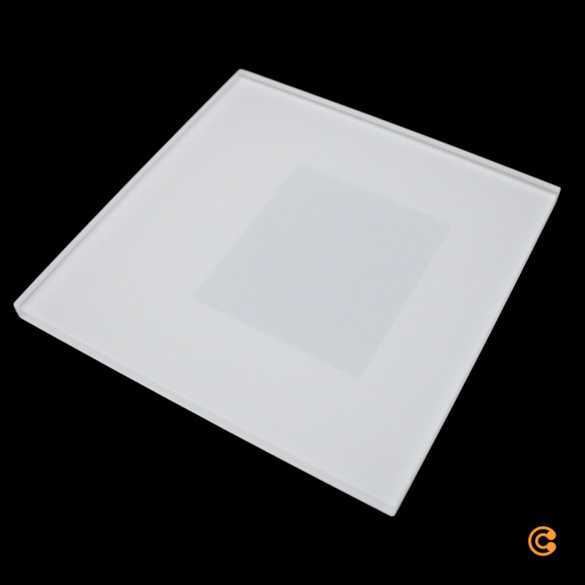 Deko Light Abdeckung Blende milchig eckig für Alwaid 78,2x78,2 mm Weiß RAL 9016 - 4042943160546