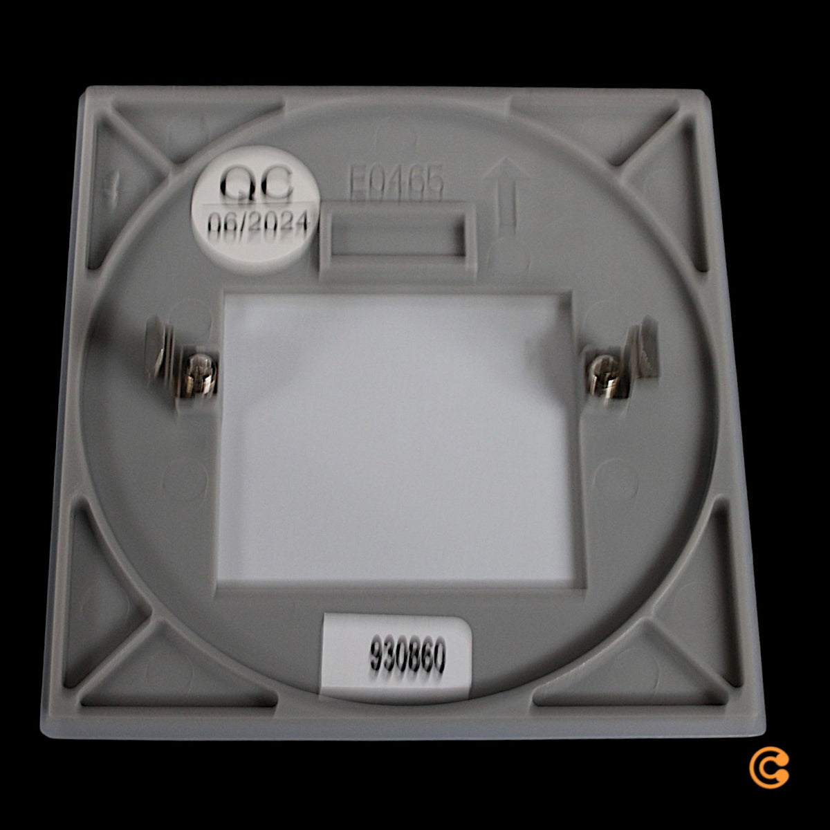 Deko-Light Abdeckung Glas für Wand-Deckenleuchten IP20 Weißaluminium 78,2x78,2mm - 4042943180599