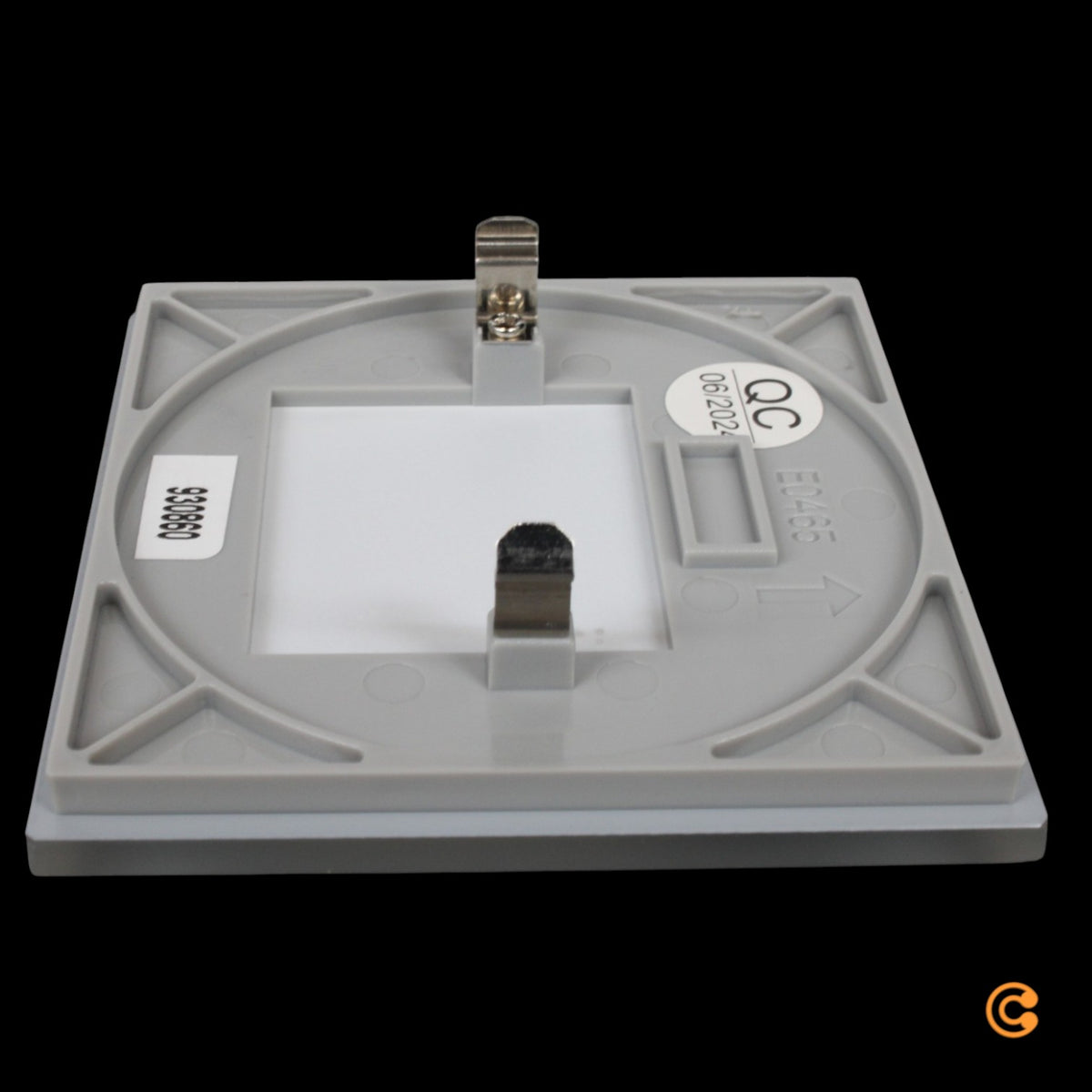 Deko-Light Abdeckung Glas für Wand-Deckenleuchten IP20 Weißaluminium 78,2x78,2mm - 4042943180599