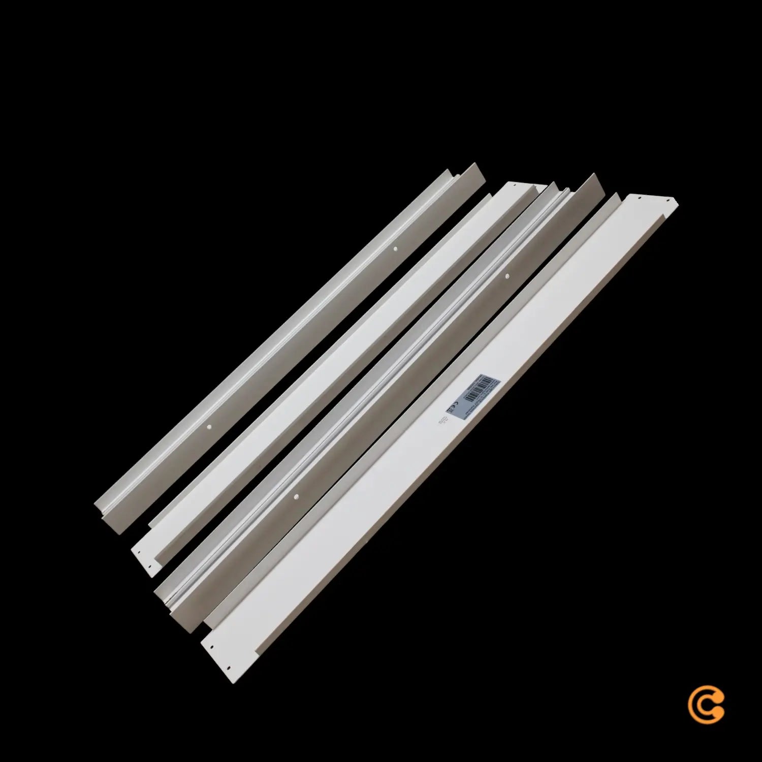 B-Ware Deko Light Aufbaurahmen Rahmen Panel 595x595 Mm Aluminium Weiß - 4042943171924