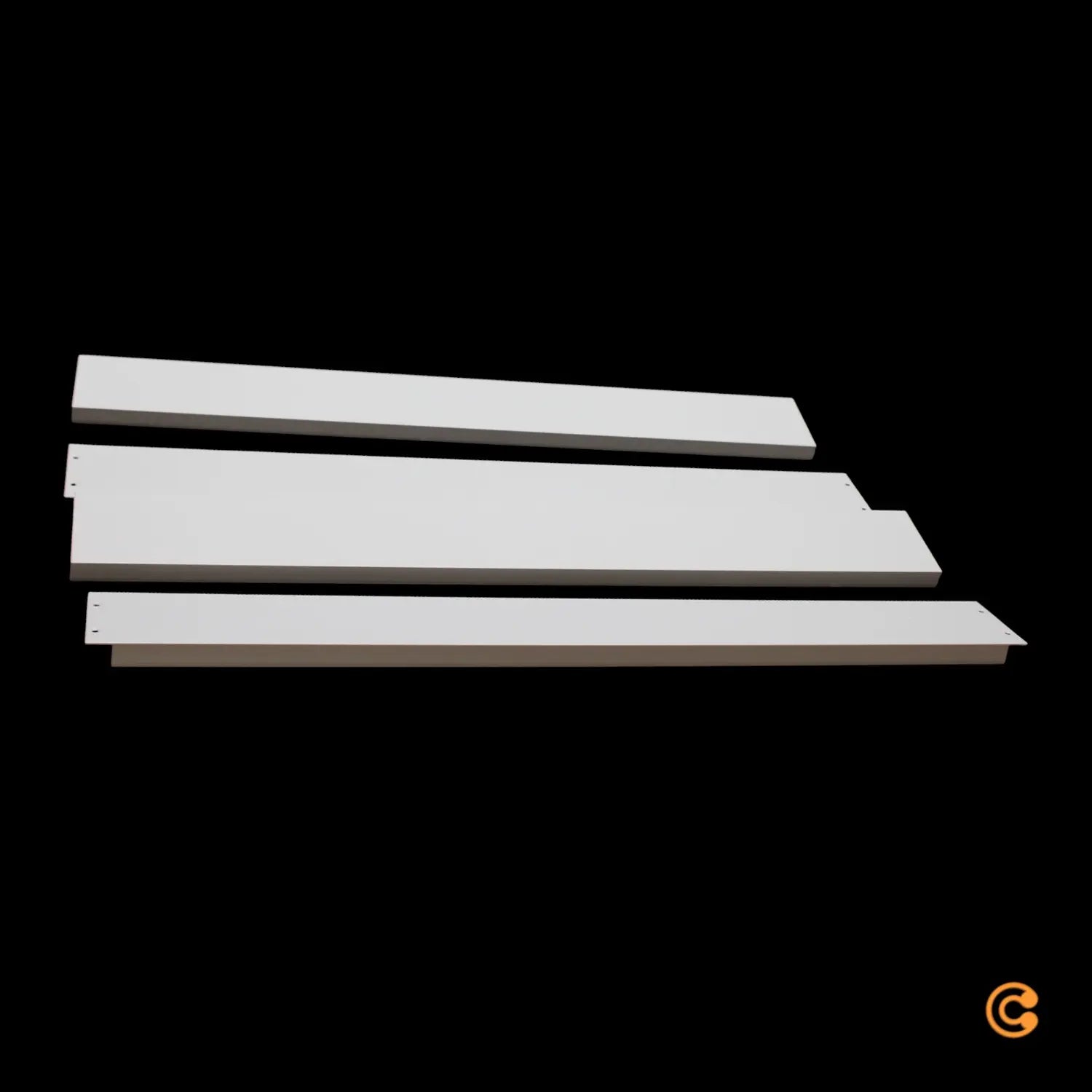 B-Ware Deko Light Aufbaurahmen Rahmen Panel 595x595 Mm Aluminium Weiß - 4042943171924