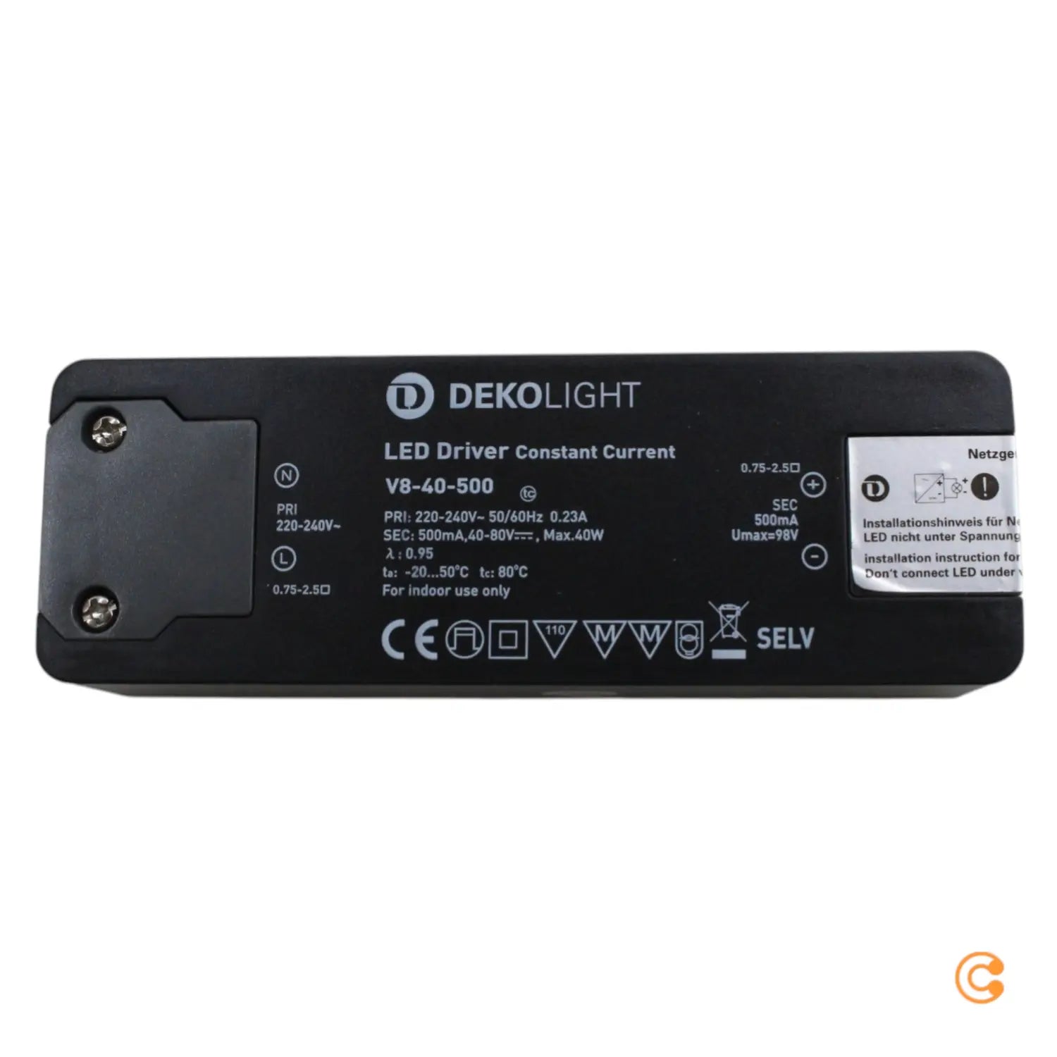 B-Ware Deko Light Basic Cc Led Treiber Konstantstrom Netzteil 40 W 050 A 40 80 Vdc 1 St - 4042943167651