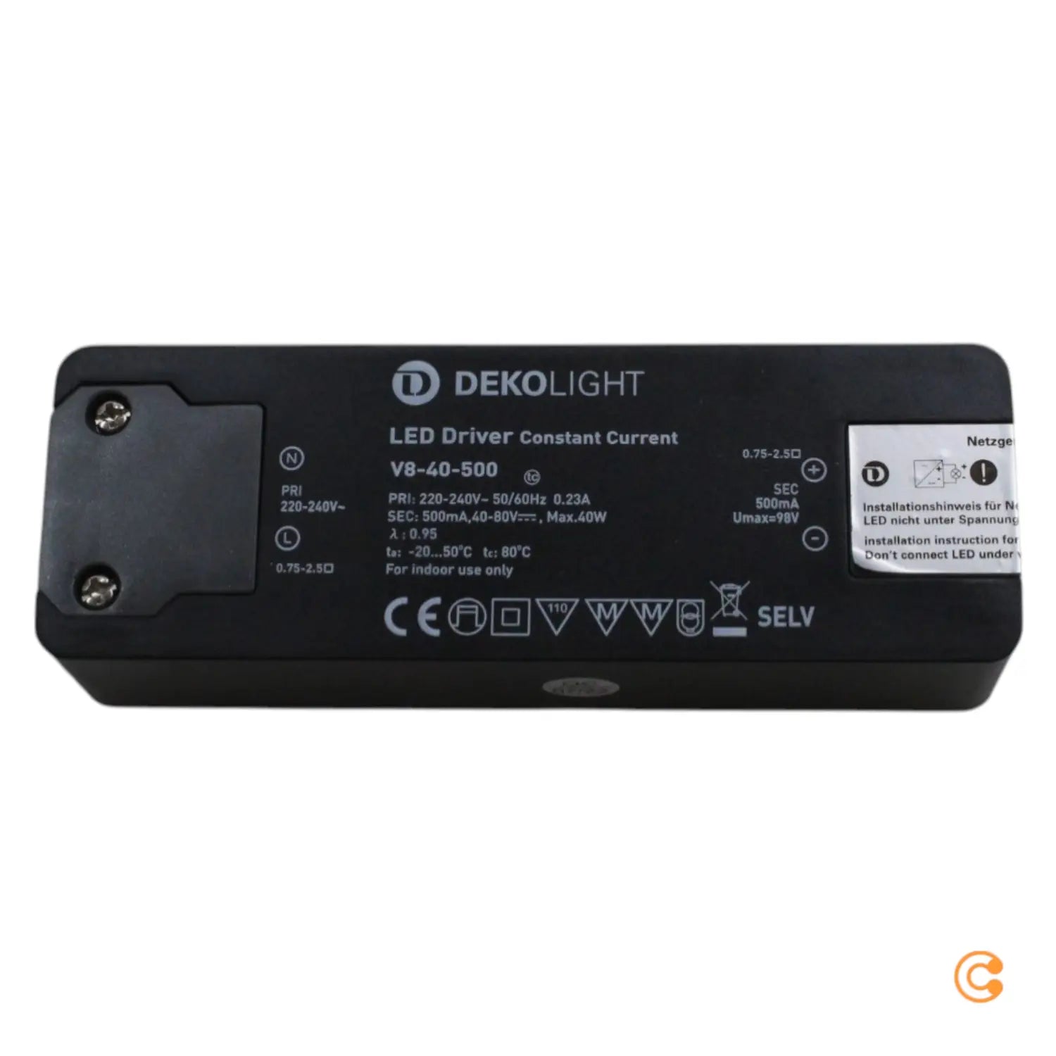 B-Ware Deko Light Basic Cc Led Treiber Konstantstrom Netzteil 40 W 050 A 40 80 Vdc 1 St - 4042943167651