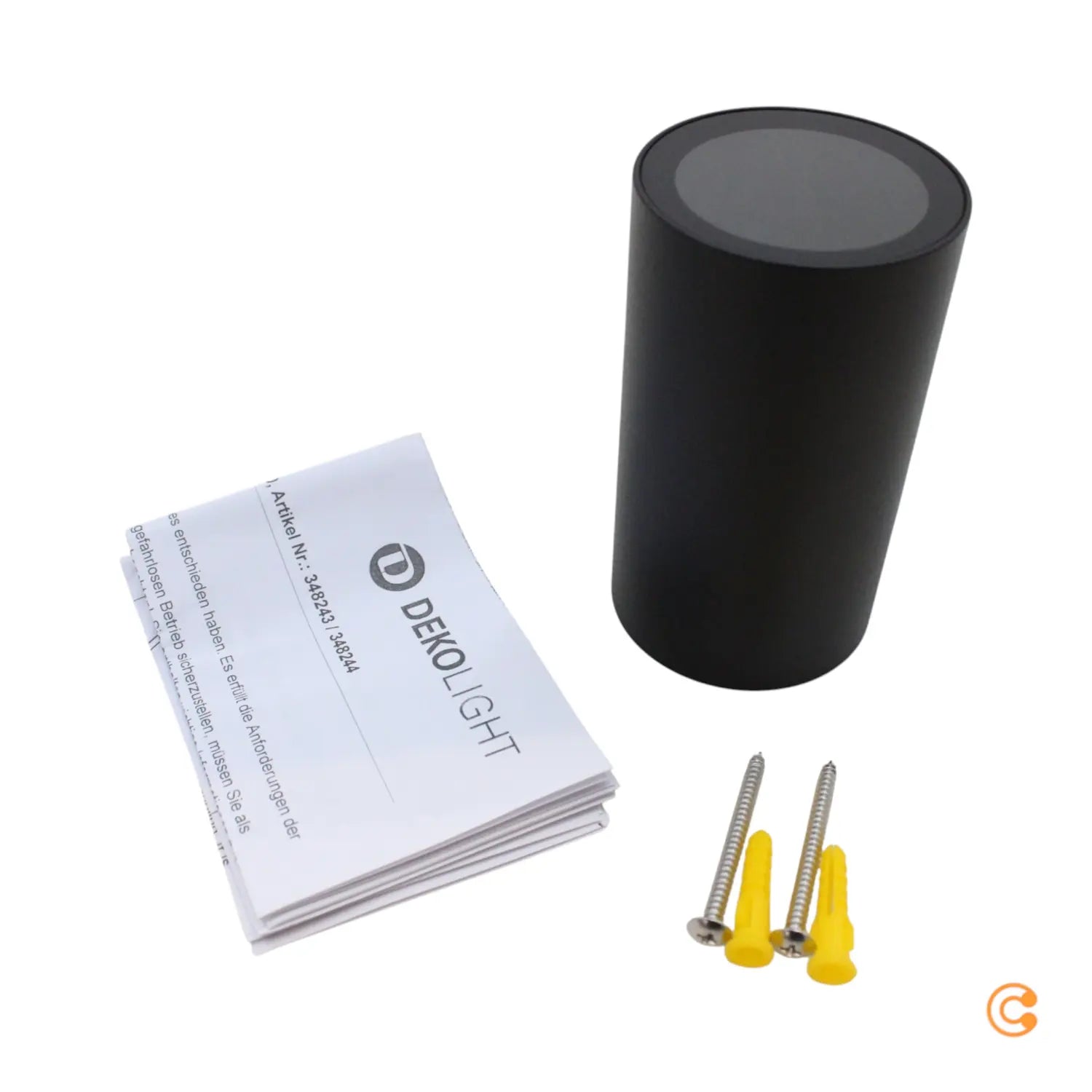 B-Ware Deko Light Deckenaufbauleuchte Lampe Can Ip20 Schwarz Aluminium Gu10 Led 2 Stück - 4042943182081