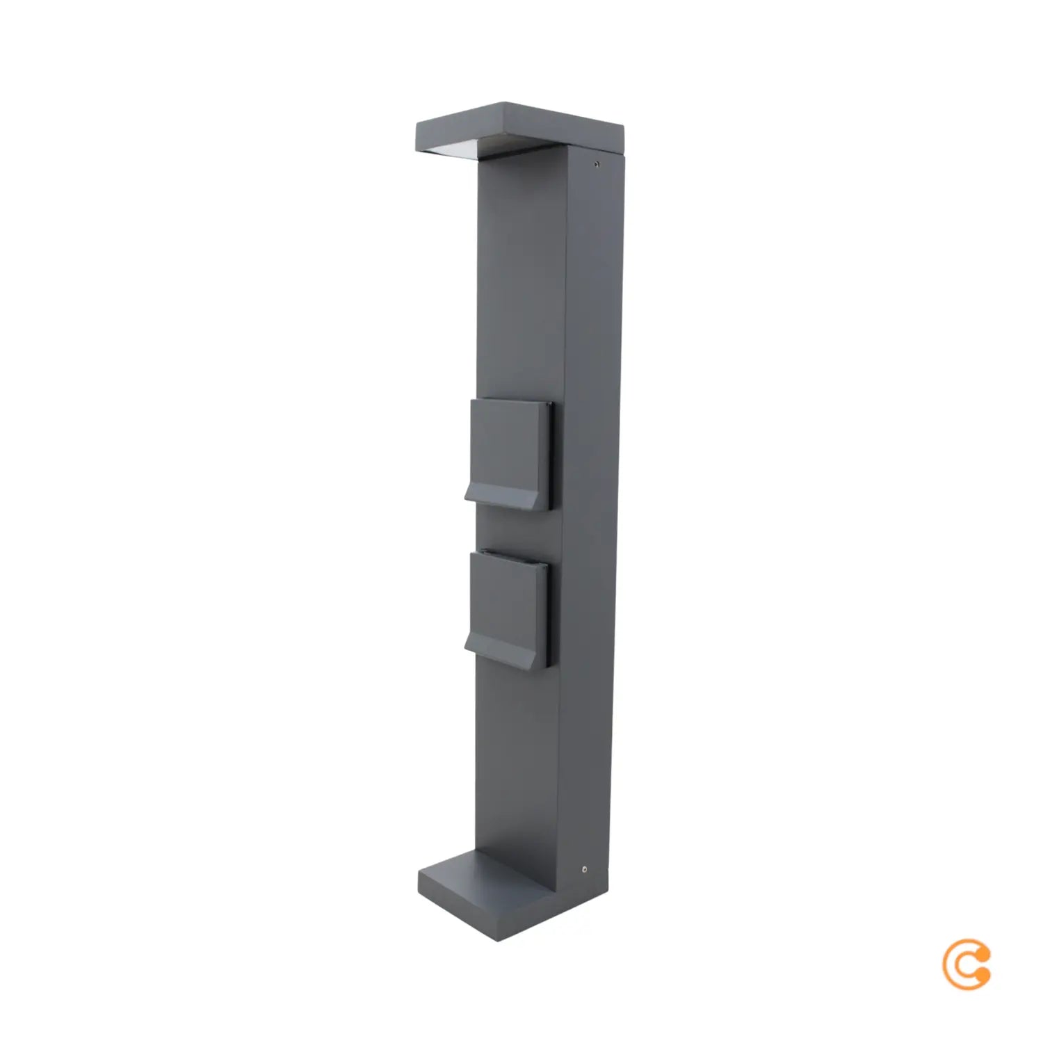 B-Ware Deko Light Energieverteiler Steckdose Pollerleuchte Led Außen Grau Lerna 60 Cm - 4042943178961
