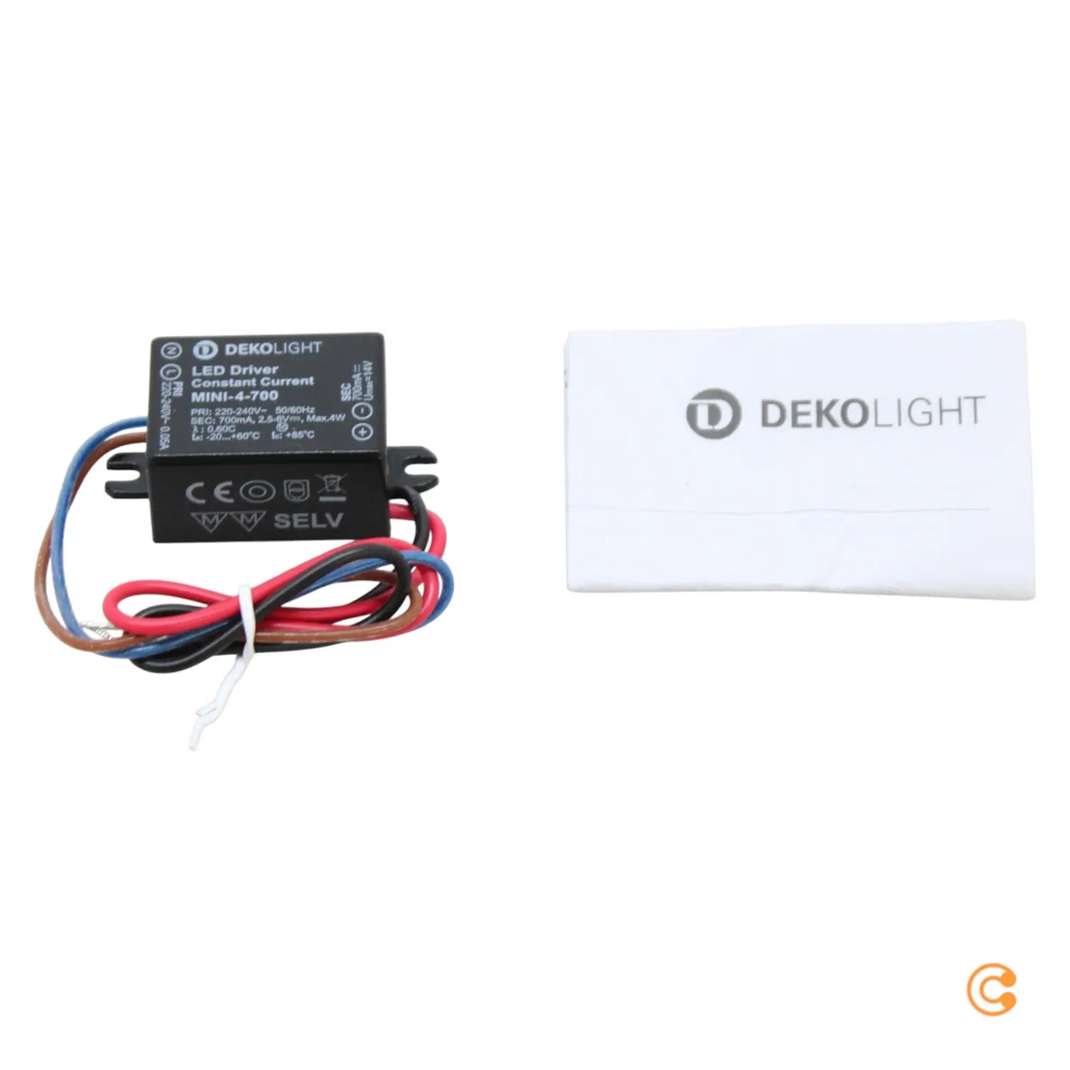 B-Ware Deko Light Led Treiber Konstantstrom Mini Ip65 Schwarz 4 W 700m A 4 Stück - 4042943170880