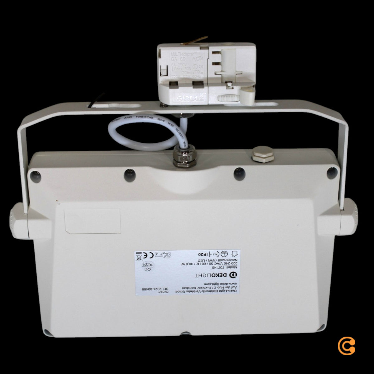 Deko-Light LED Strahler Flutlicht 3-Phasen Schienensystem SMD 4000 K Alu Weiß - 4042943174215