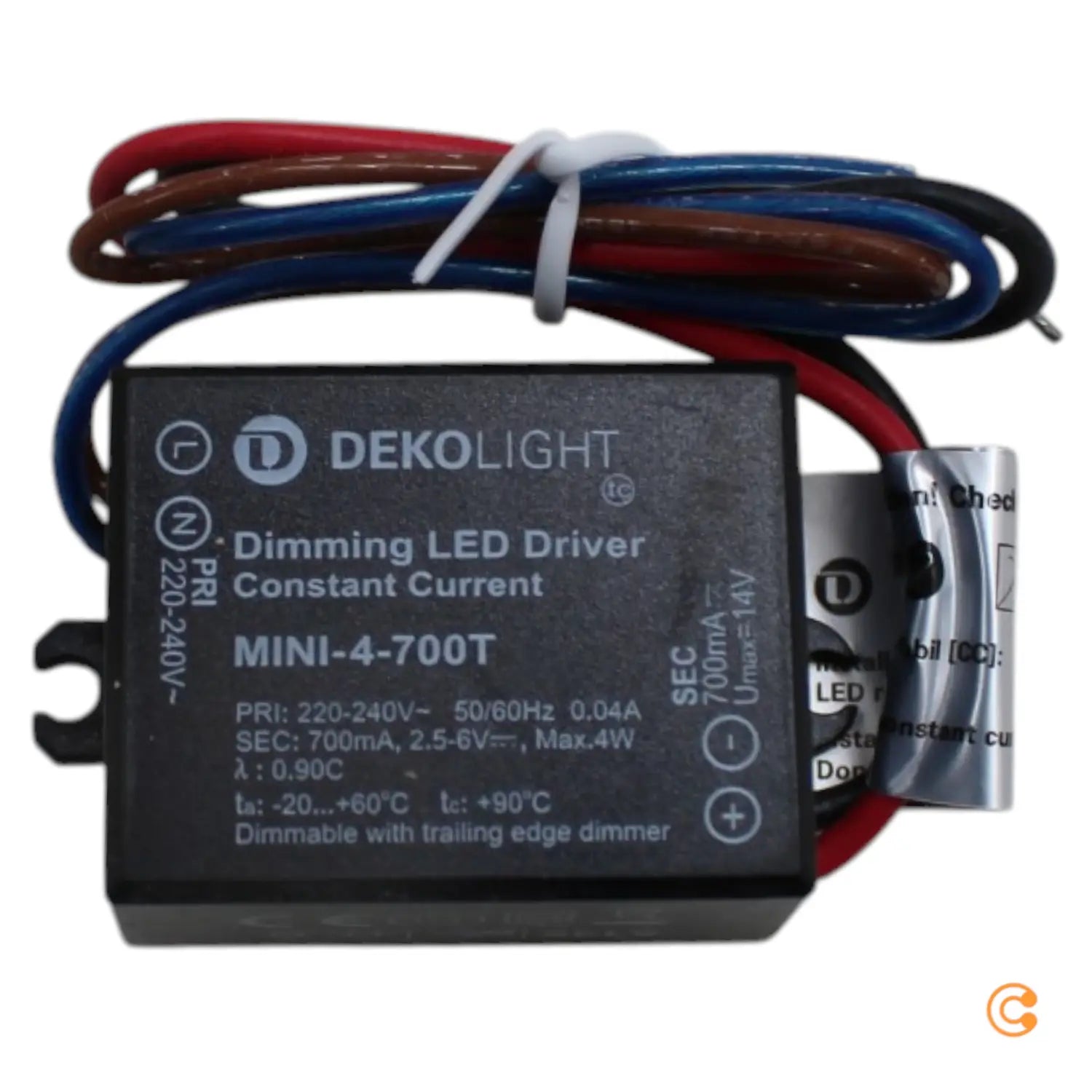 B-Ware Deko Light Led Treiber Konstantstrom Led Treiber Schwarz 4 W 700 M A 17 Stück - 4042943171122