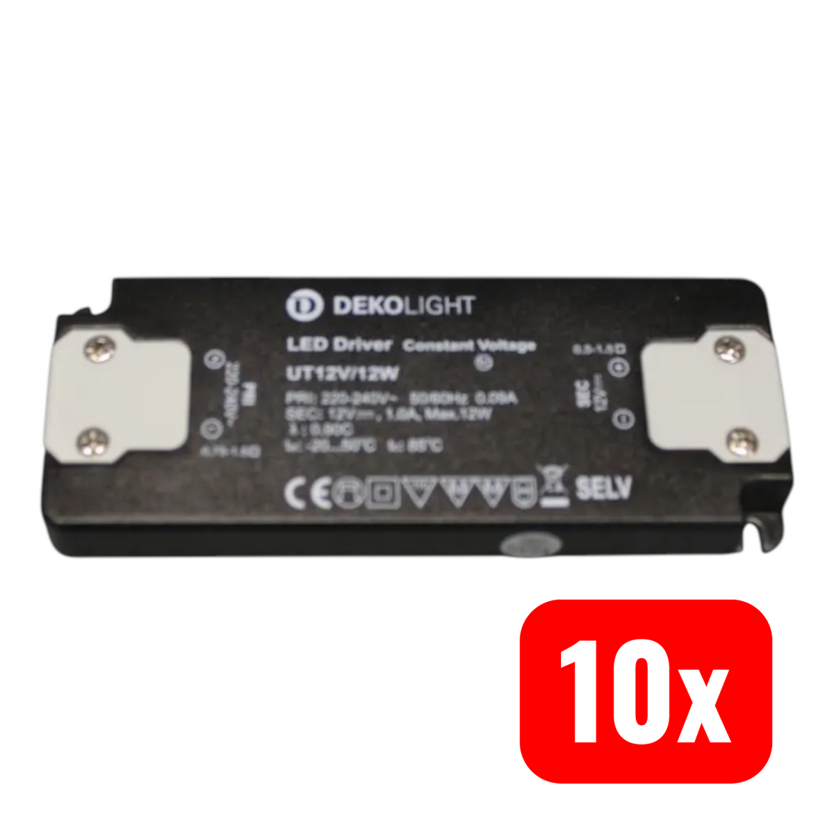 Deko-Light LED-Treiber Netzgerät Strom LED Konstantspannung 12W 12V 10 STÜCK - 4042943170378