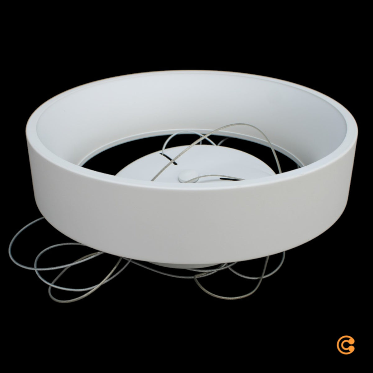 Deko Light Sculptoris 400 342183 Pendelleuchte Hängelampe LED 30 W Verkehrsweiß - 4042943173034