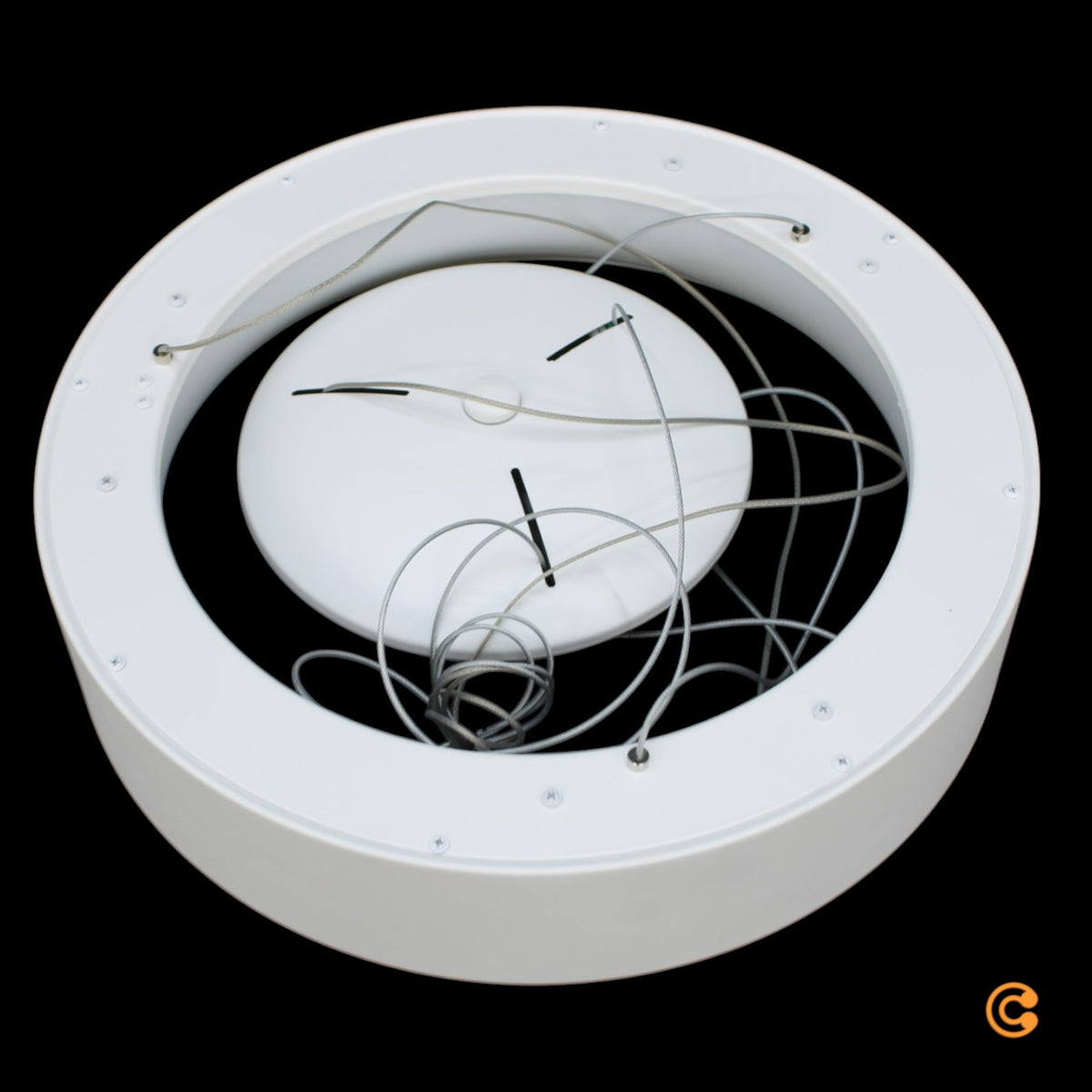 Deko Light Sculptoris 400 342183 Pendelleuchte Hängelampe LED 30 W Verkehrsweiß - 4042943173034