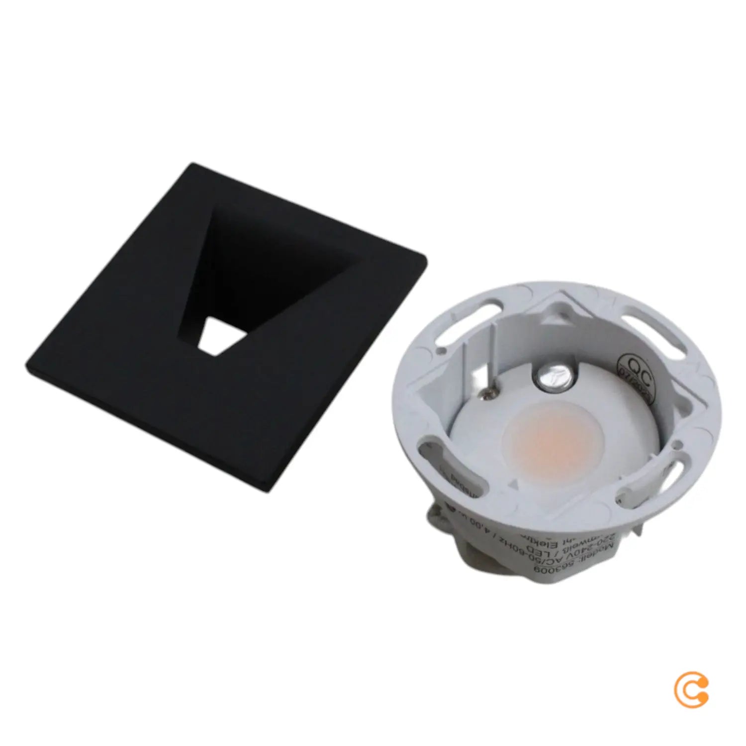 B-Ware Deko Light Set Alwaid 2 Grundmodul Leuchte Modul Abdeckung Eckig Schwarz - 4042943174680