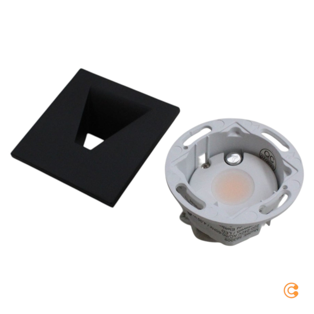 Deko Light Set Alwaid 2 Grundmodul Leuchte Modul Abdeckung eckig schwarz - 4042943174680