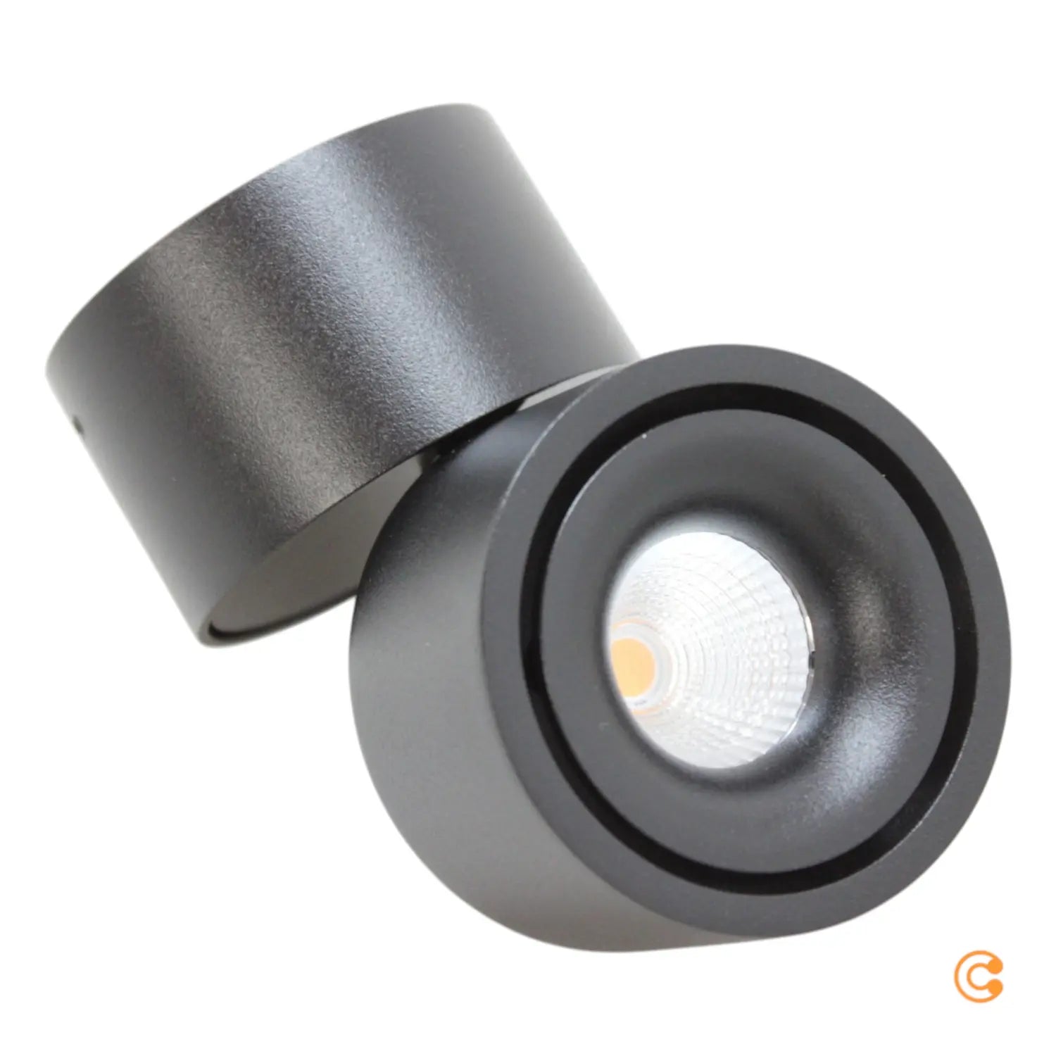 B-Ware Deko Light Deckenaufbauleuchte Uni Deckenlampe Led Fest Warmweiß Tiefschwarz 8 W - 4042943172624