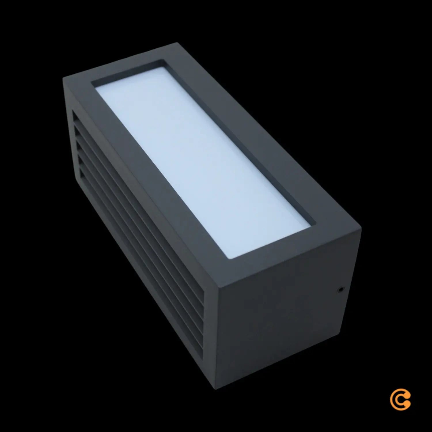 B-Ware Deko Light Wandleuchte Wandaufbauleuchte Wall Line Iii E27 Anthrazit Alu 4 Stück - 4042943142115