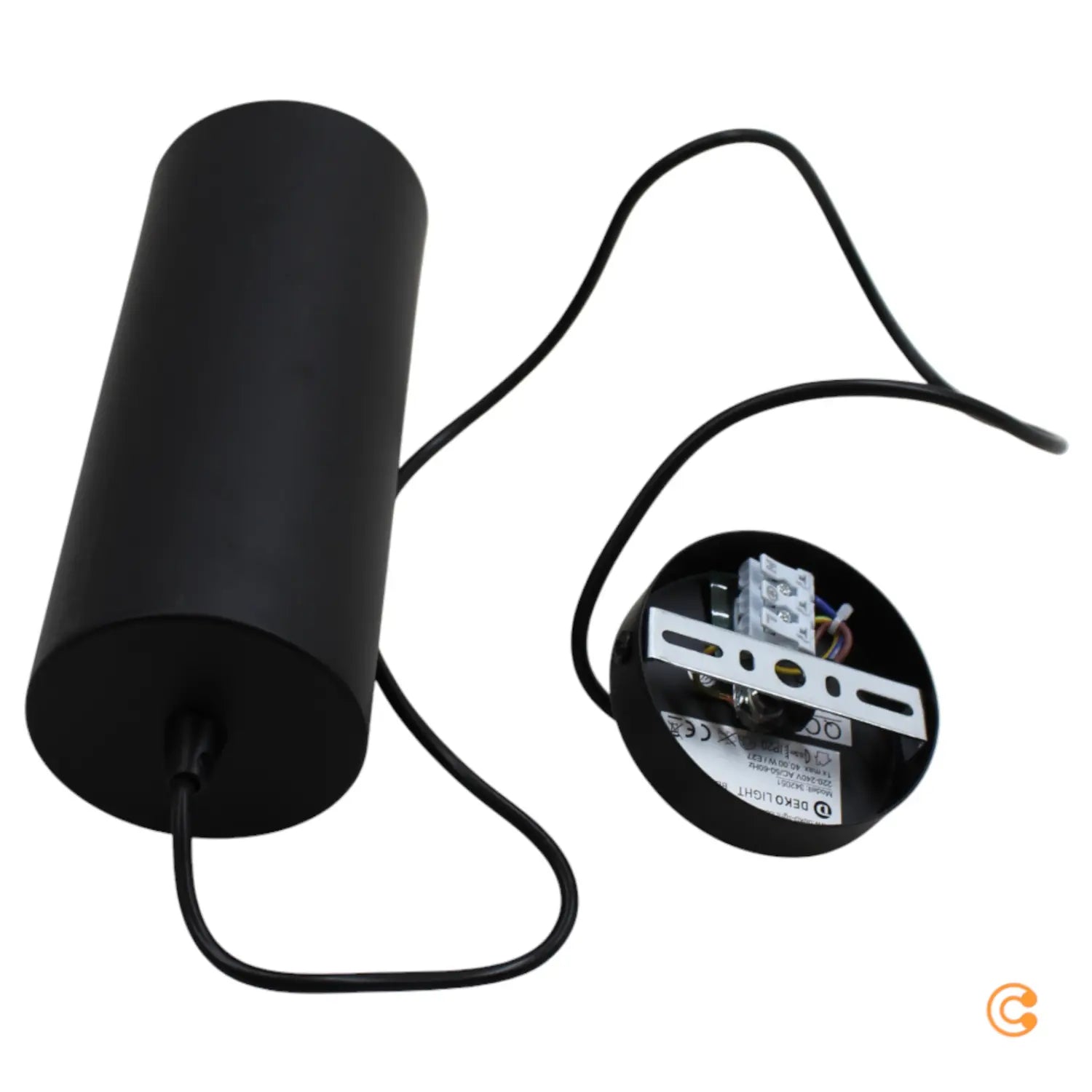 B-Ware Deko Light Barrel Deckenleuchte Deckenlampe Hängelampe Pendelleuchte Schwarz - 4042943135650