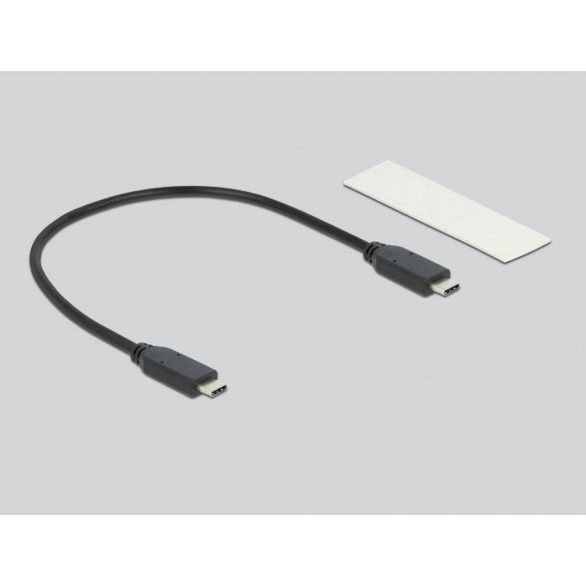 Delock Gehäuse Festplattengehäuse M2 SSD NVMe PCIe USB C silber werkzeuglos - 4043619420018