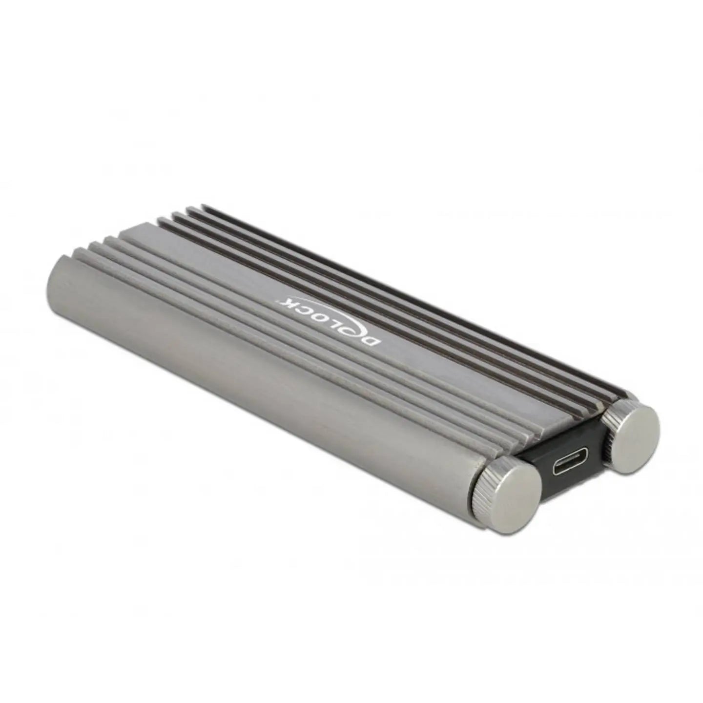 B-Ware Delock Gehäuse Festplattengehäuse M2 Ssd Nv Me Pc Ie Usb C Silber Werkzeuglos - 4043619420018