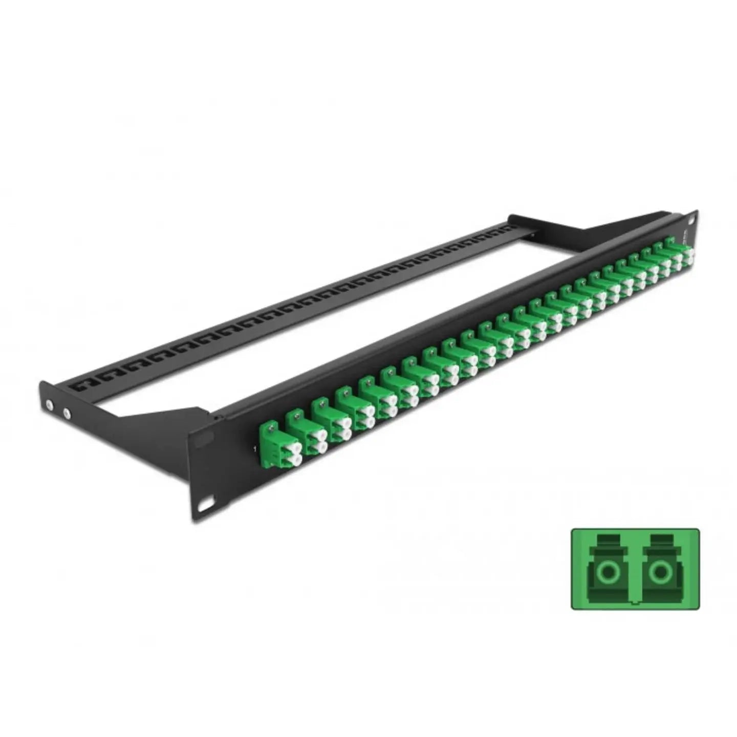 B-Ware Delock Patchpanel Verteiler Glasfaser Lwl Panel 19 Zoll Geräteschrank Schwarz - 4043619433872