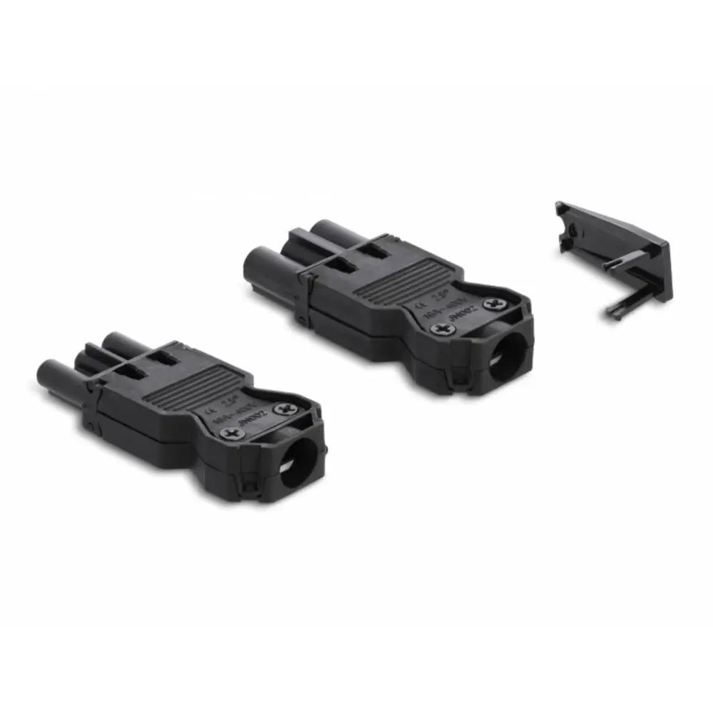 B-Ware Delock Steckverbinder Set Verbindungskit Anschluss Set Schwarz 3 Polig 5 Sets - 4043619641475