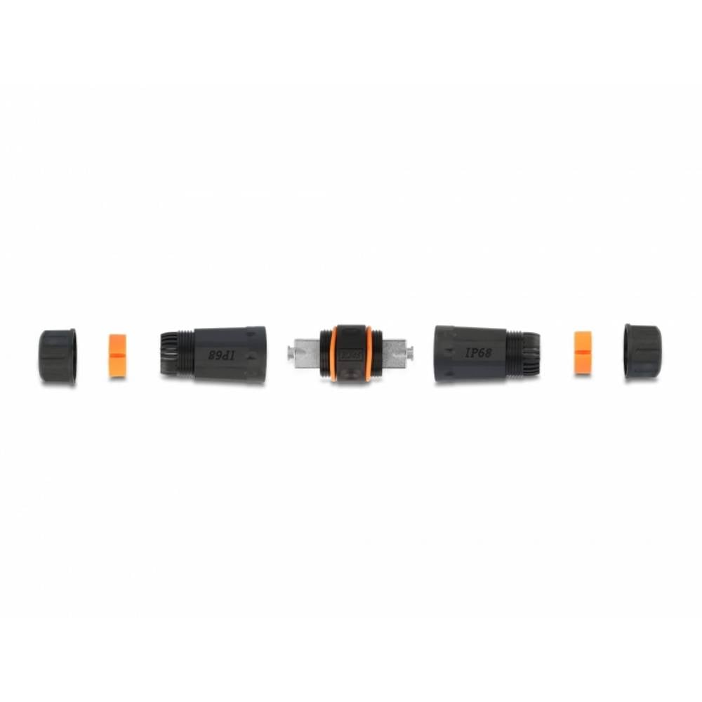 Delock Netzwerk Adapter Kupplung LSA LSA Verbinder Schwarz geschirmt 5 SETS - 4043619871865