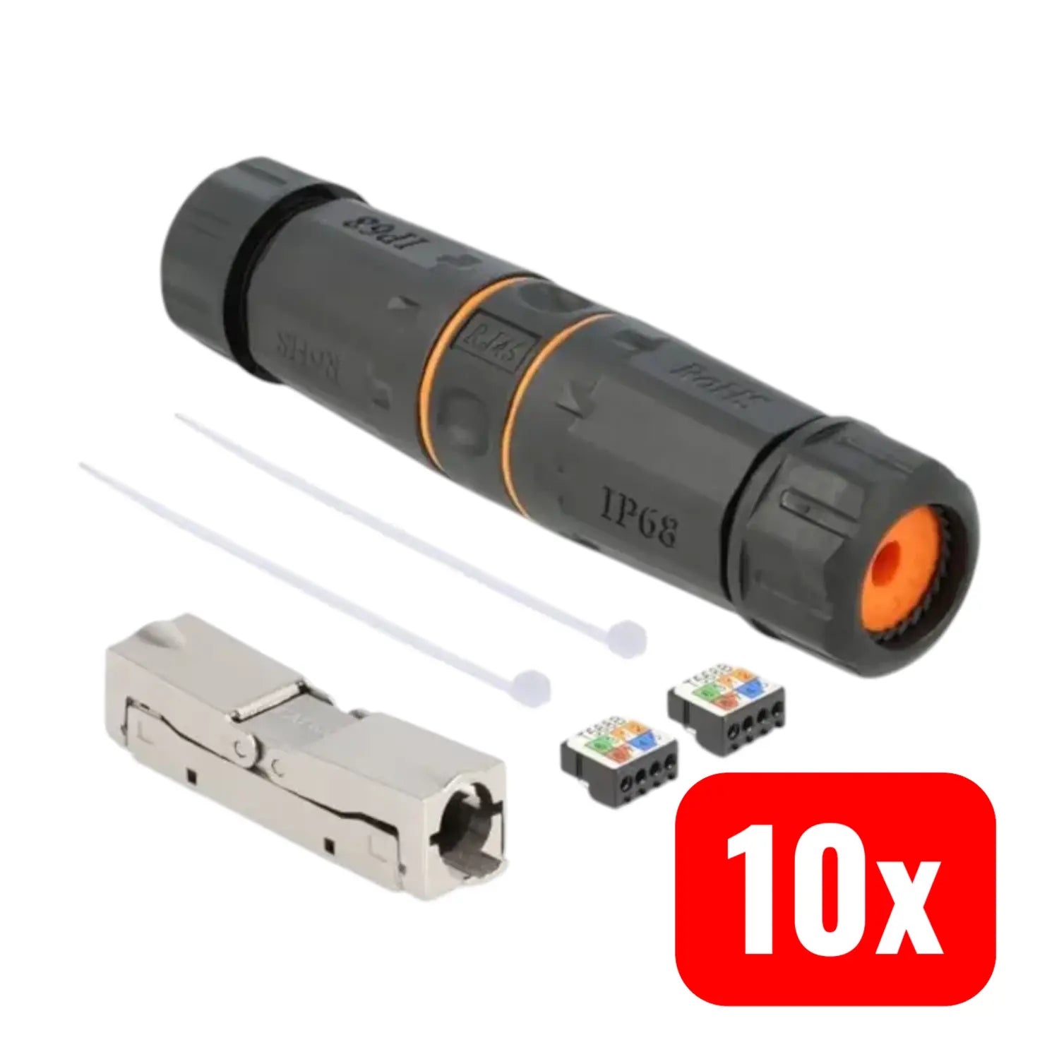 B-Ware Delock Netzwerk Adapter Kupplung Lsa Lsa Verbinder Schwarz Geschirmt 10 Sets - 4043619871865
