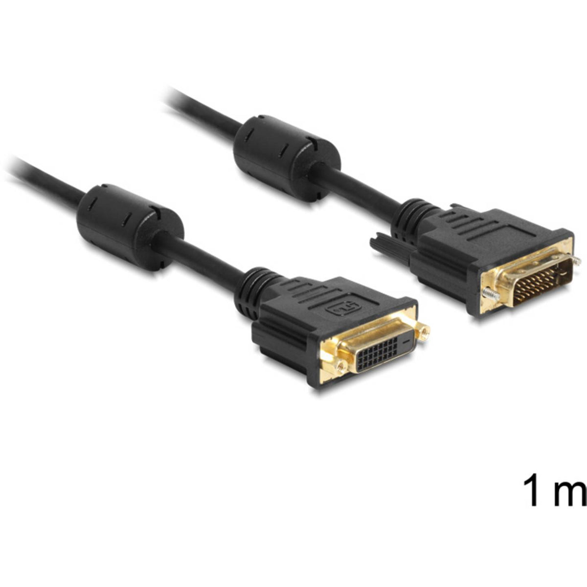 Delock Anschlusskabel Kabel DVI-D 24+1pol. Buchse Stecker 1 m  26 STÜCK - 4043619831852