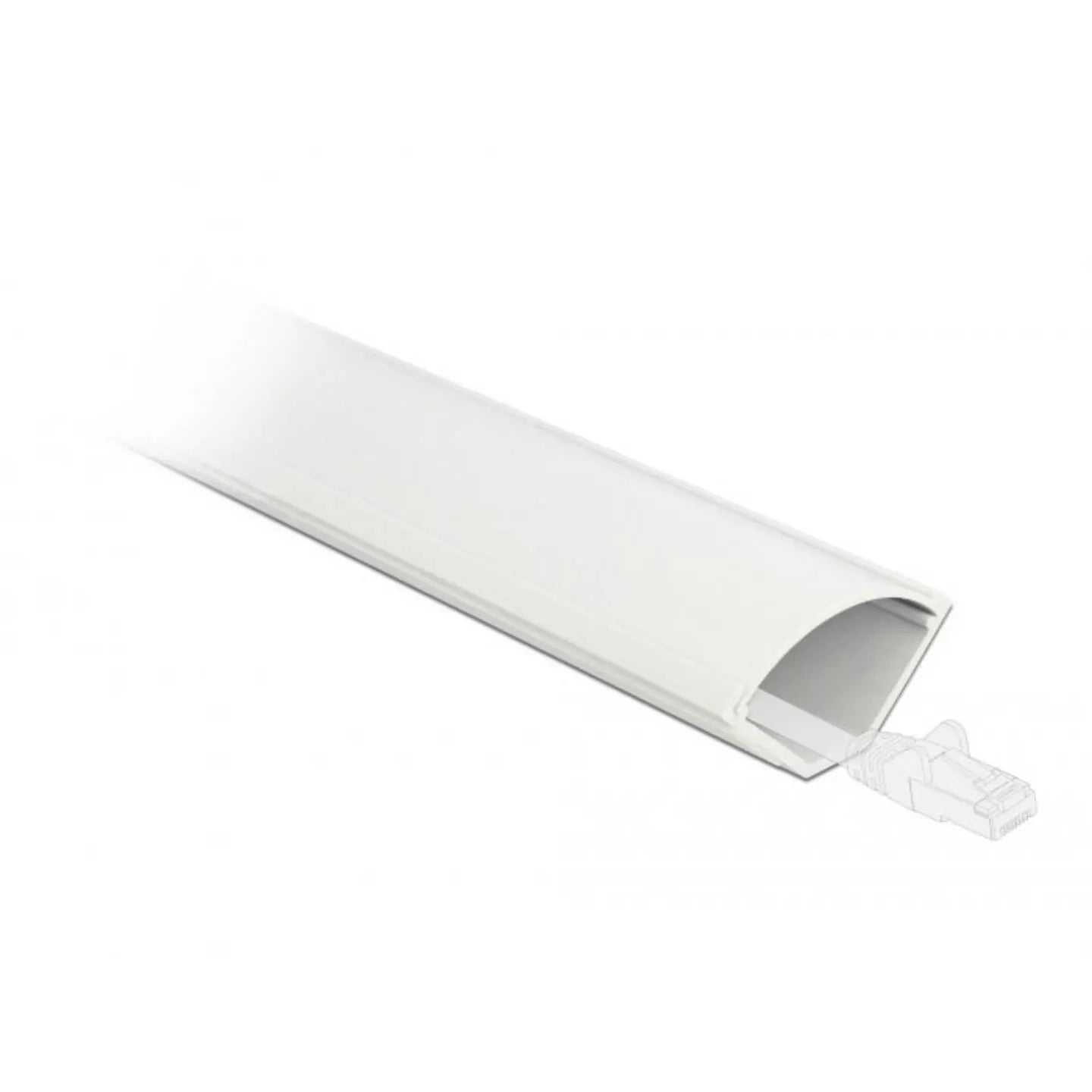 B-Ware Delock Eckkanal Kabelkanal Kabelmanagement Selbstklebend Pvc 1m Weiß 2 Stück - 4043619207145