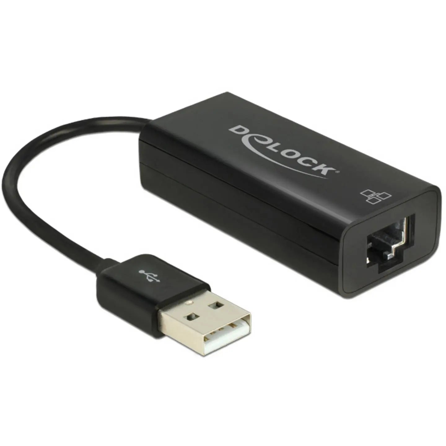 B-Ware Delock Netzwerkadapter Lan Adapter Usb Rj45 Ethernet Schwarz Plug Play 2 Stück - 4043619625956