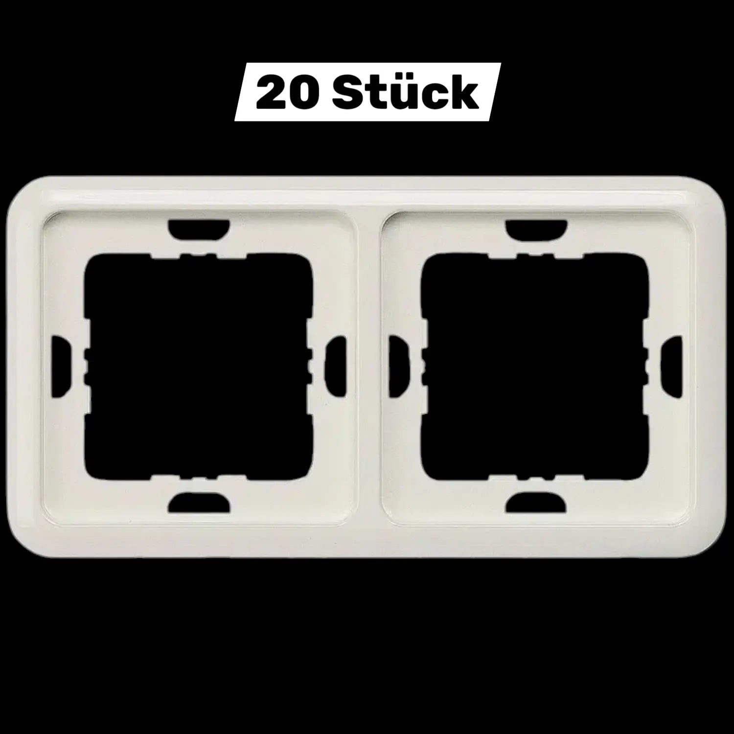 B-Ware Siemens Schalterprogramm 2fach Rahmen Abdeckung Delta Silber 5 Tg1772 20 Stück - 4001869041759