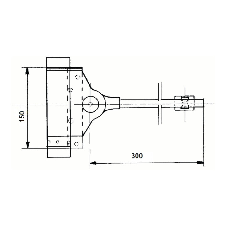 Deni Türschließer Feder Türschließmechanismus 80kg Galvanisch Verzinkt B-Ware