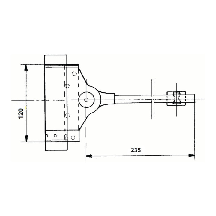 B-Ware Deni Türschließer Feder Türgewicht 60kg Verzinkt Schwere Türen - 4016753123831