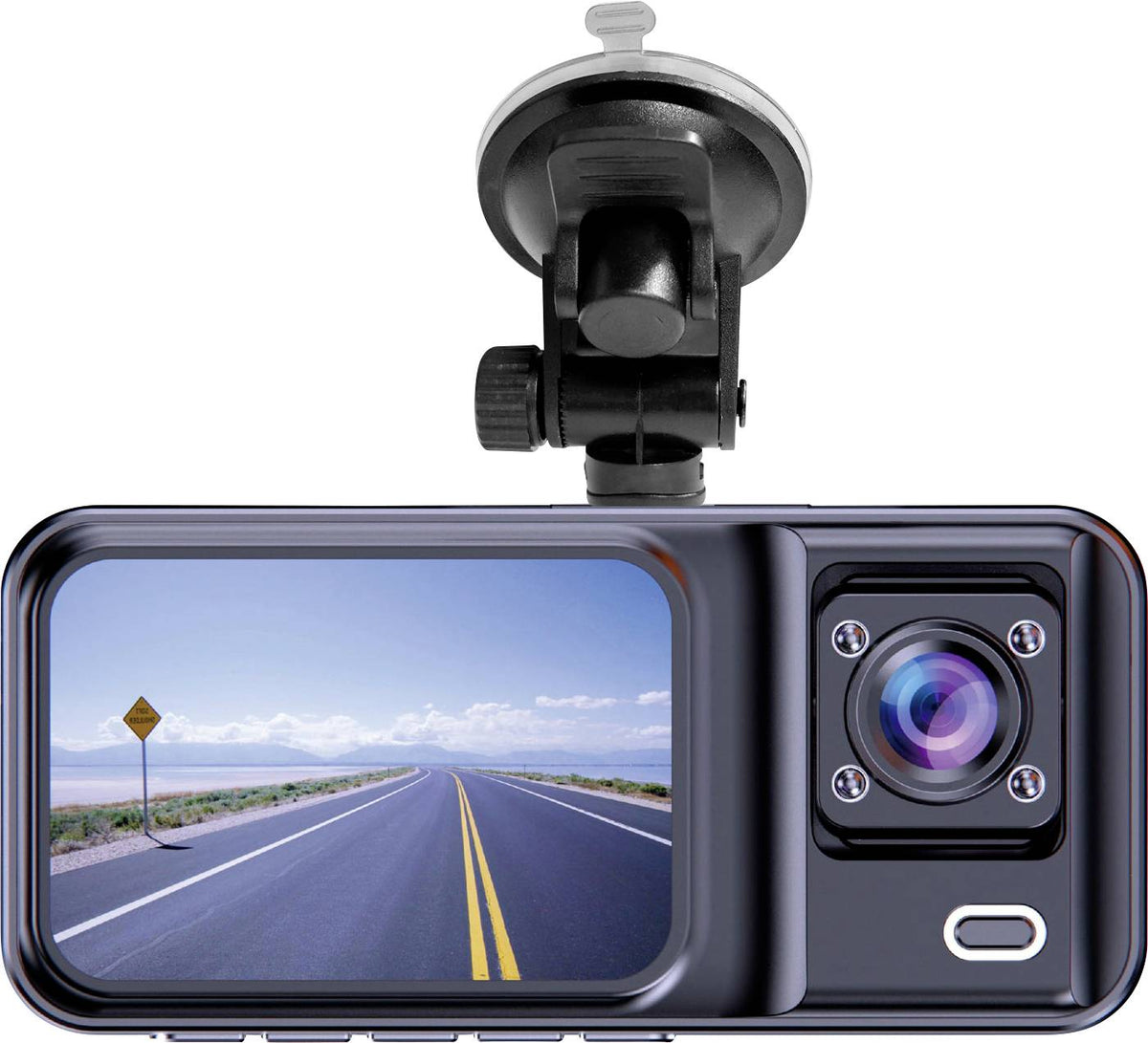 Denver CCT-2500 Dashcam Autokamera HD Doppelobjektiv 120° Blickwinkel Schwarz - 5706751081538