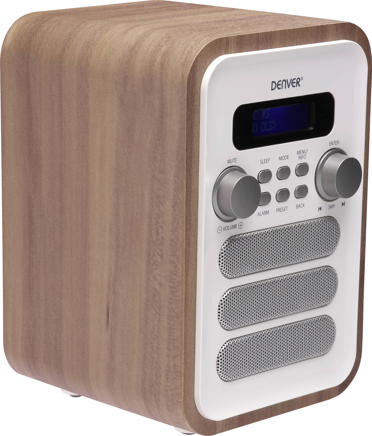 B-Ware Denver Dab 48 Dab Digitalradio Ukw Radio Bluetooth Radiowecker Bluetooth Weiß  - 5706751052477