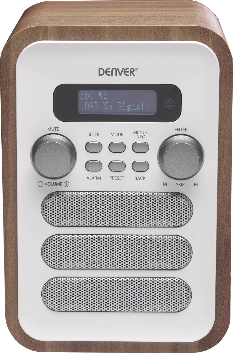 B-Ware Denver Dab 48 Dab Digitalradio Ukw Radio Bluetooth Radiowecker Bluetooth Weiß  - 5706751052477