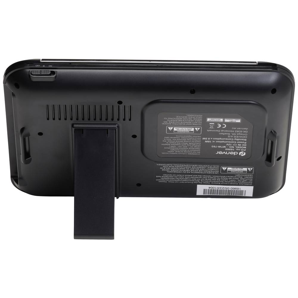 B-Ware Denver Portabler Twin Dvd Player Tragbarer Disc Player Hauptgerät Schwarz - 5706751068102