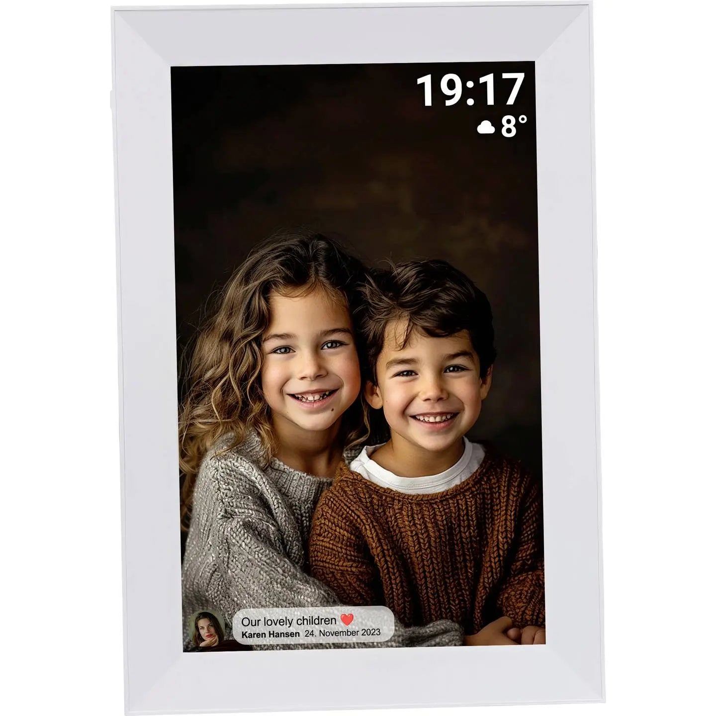 B-Ware Denver Digitaler Wi Fi Bilderrahmen Fotorahmen Frameo Weiß 16 Gb Touch Wlan 1499 - 5706751075650