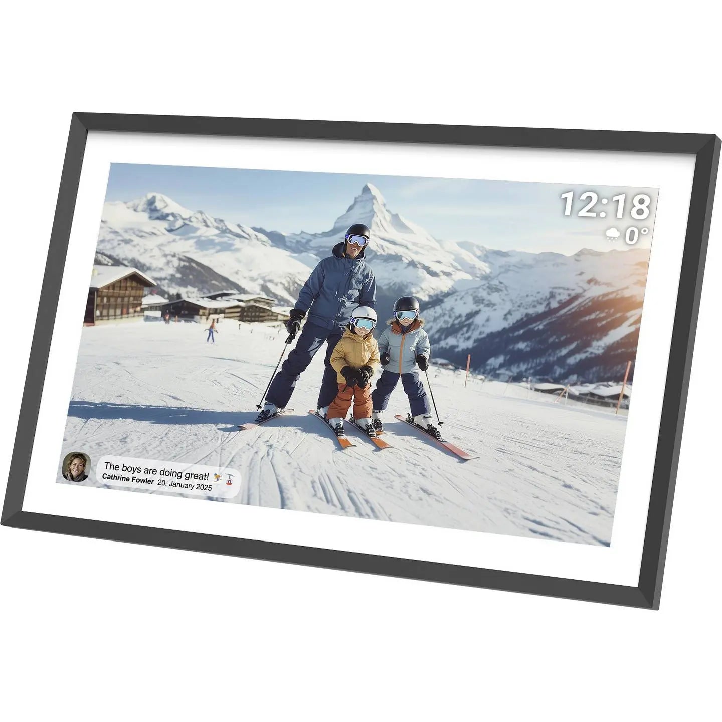 B-Ware Denver Digitaler Bilderrahmen Fotorahmen Touch Frameo Speicher Schwarz 10,1 Zoll - 5706751083754