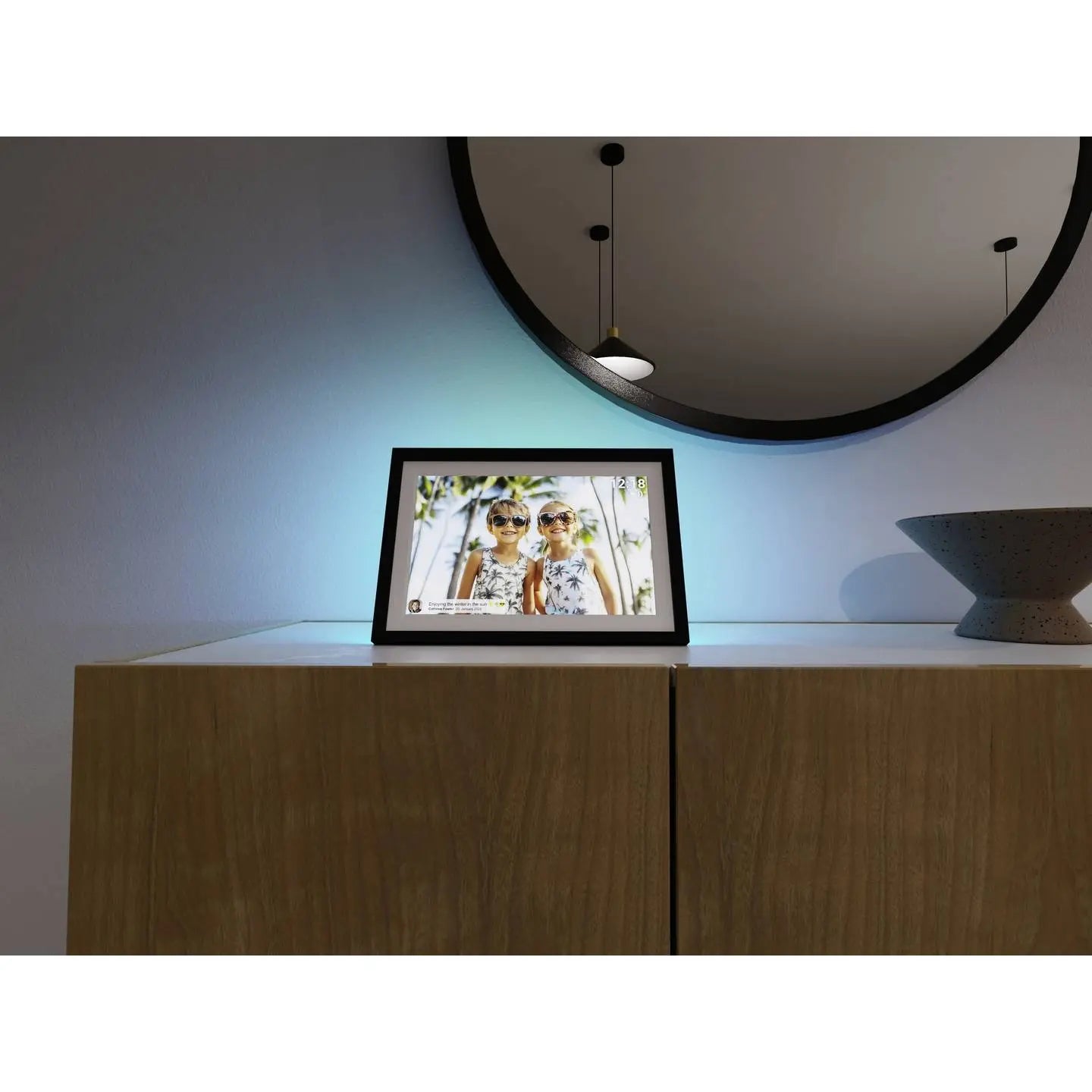 B-Ware Denver Digitaler Bilderrahmen Fotorahmen Touch Frameo Speicher Schwarz 10,1 Zoll - 5706751083754
